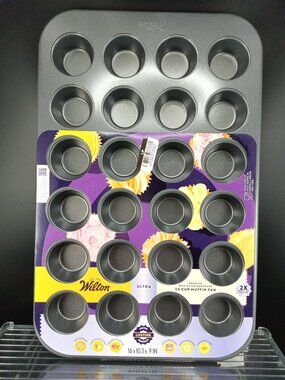 Wilton Ultra Non-Stick 24-Cup Muffin Pan Premium Bakeware